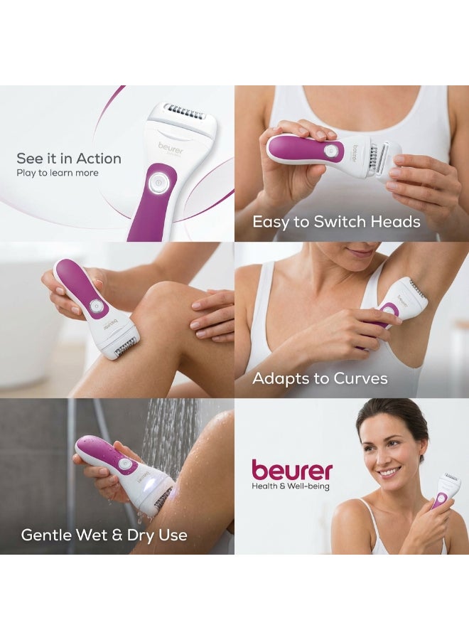 HL 76 Epilator | 2-in-1 Epilation and Shaving | Wide Flexible Epilator Head with 42 Tweezers | Ergonomic, Cordless and Easy to Operate | Waterproof | LED Light | 3 Years Warranty - image 8
