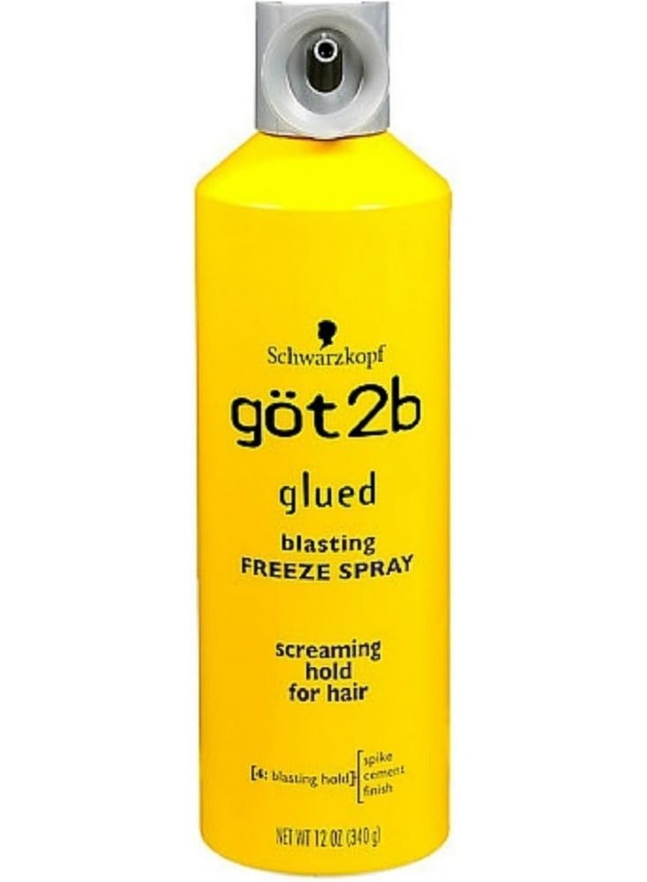 Got2b Glued Blasting Freeze Spray 12OZ Pack 3
