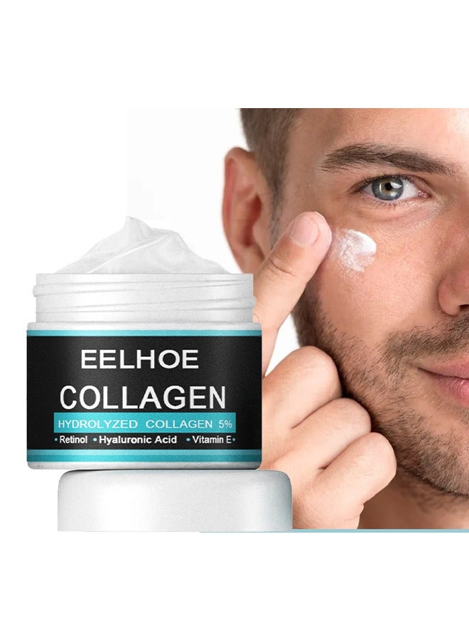 Collagen & Retinol & Vitamin E-Has Anti Wrinkle, Moisturizing, Anti-Aging And Wrinkle Antioxidant Effects ,Collagen Cream For Men 30g