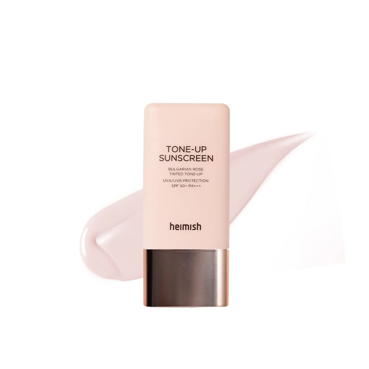 HEIMISH Bulgarian Rose Tinted Tone-up Sunscreen - SPF 50+ PA+++, Multipurpose Tone Up Sunscreen, Primer, Makeup Base for face, Lightweight, Non-greasy, Hydrating, Natural Pink Finish, 1.0fl.oz/30ml