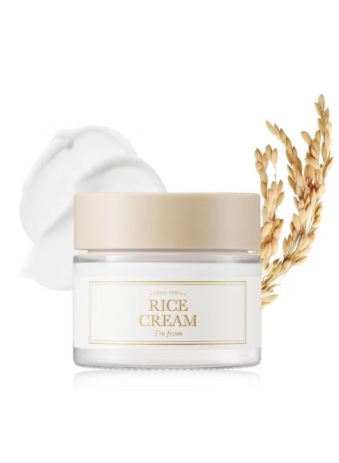 I'm from Rice Cream,  Rice Bran Essence with Ceramide, Glowing Look, Improves Moisture Skin Barrier, Nourishes Deeply, Smoothening to Even Out Skin Tone, K Beauty