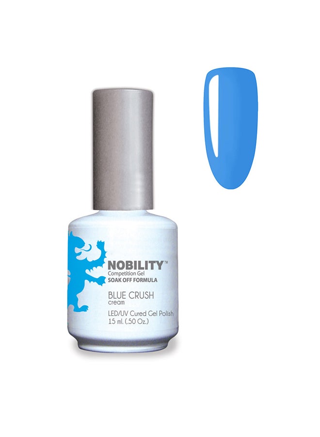 Gel Nail Polish 15 ml, Long Lasting, Chip Resistant, Requires Drying Under UV Led Lamp Blue Crush Nbgp116