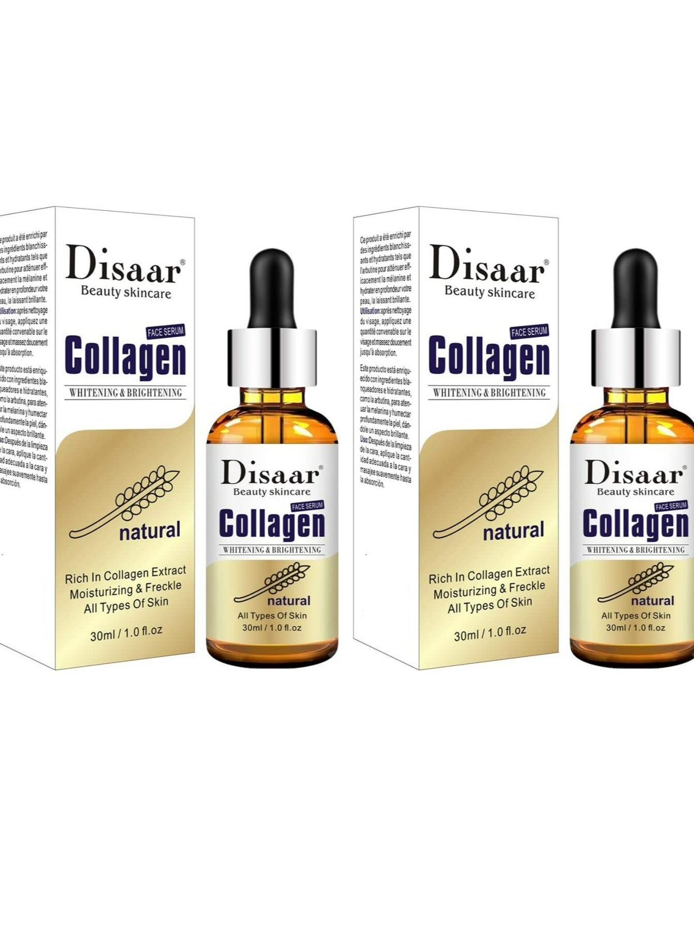 Natural Collagen Whitening And Moisturizing Face Serum 30ml 2 PCS