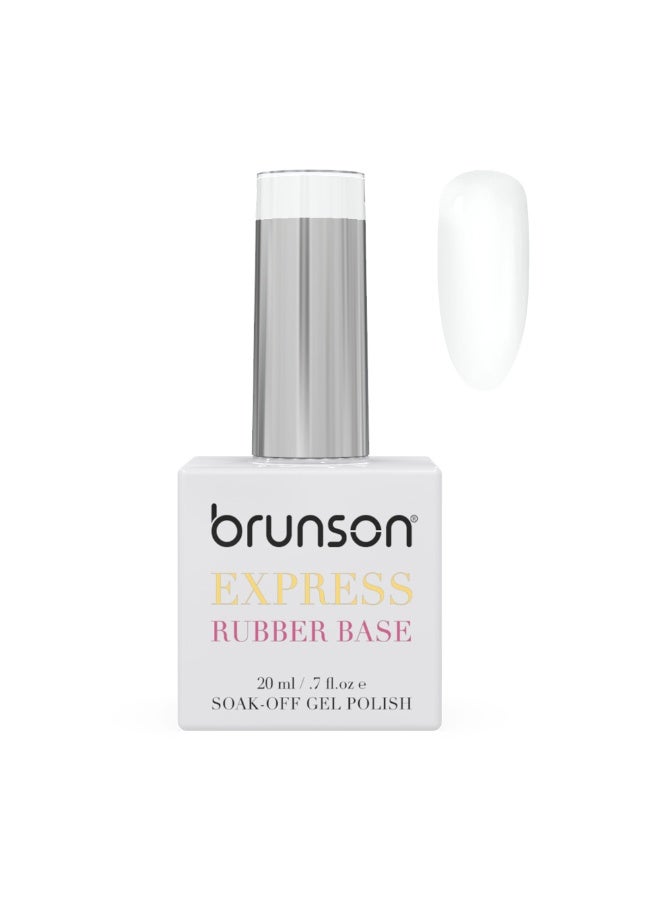 Rubber Base 20Ml Gel Nail Polish Long Lasting Gel Base For Chip-Free Shine Strengthens French Manicure Rubber Base Gel Soak Off Hard Gel Polish For Nail Extension Brbm