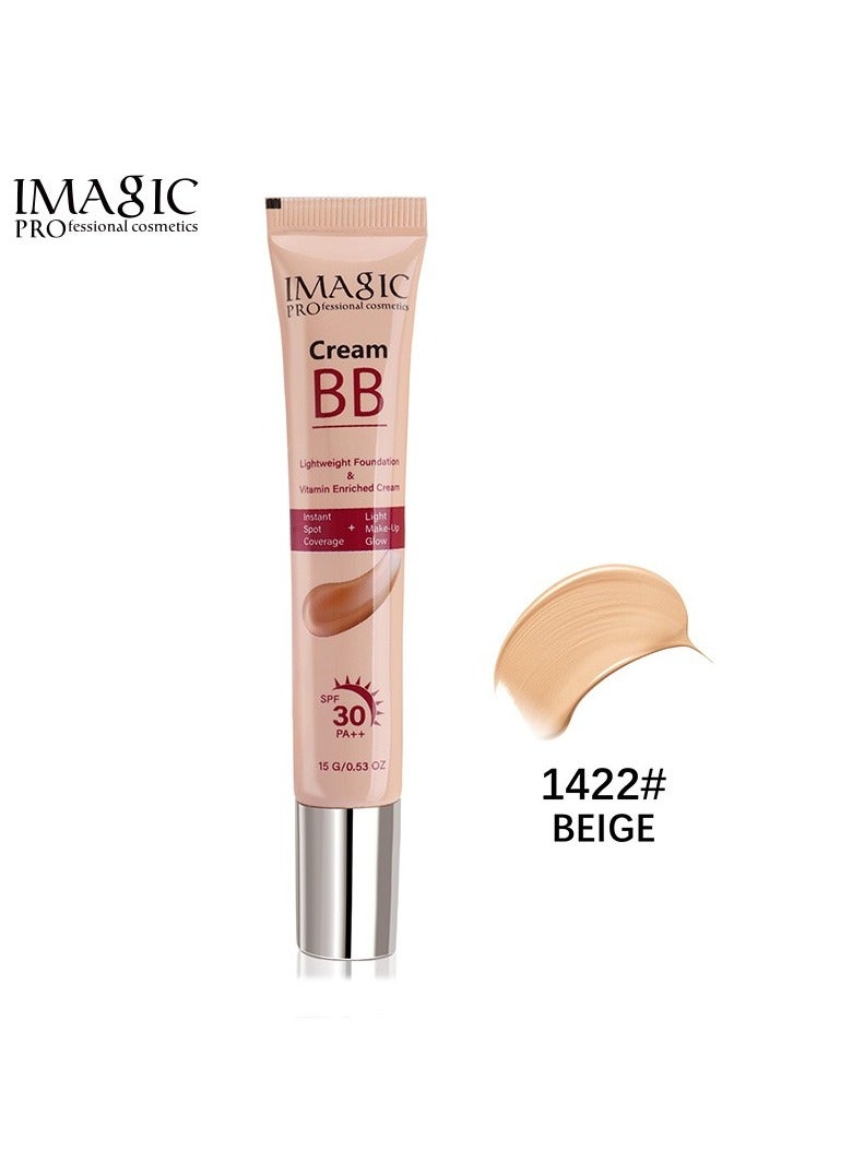 IMAGIC Natural BB Cream | Lightweight, Hydrating Formula | All-in-One Skin Perfecting Cream with SPF Protection (BEIGE)