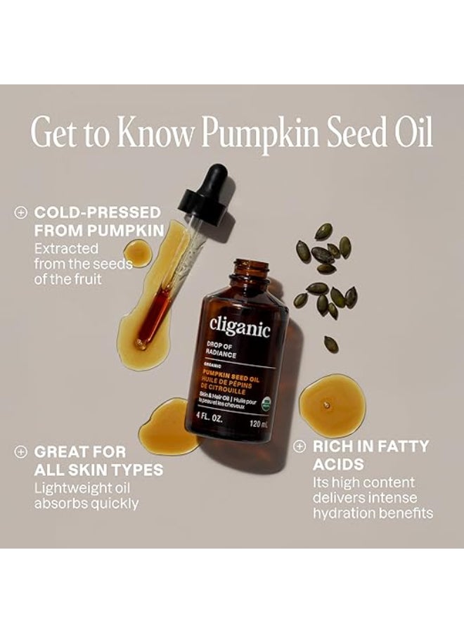 Organic Pumpkin Seed Oil (4 oz), 100% Pure & Cold-Pressed, Moisturizing Skin & Hair Oil - image 3