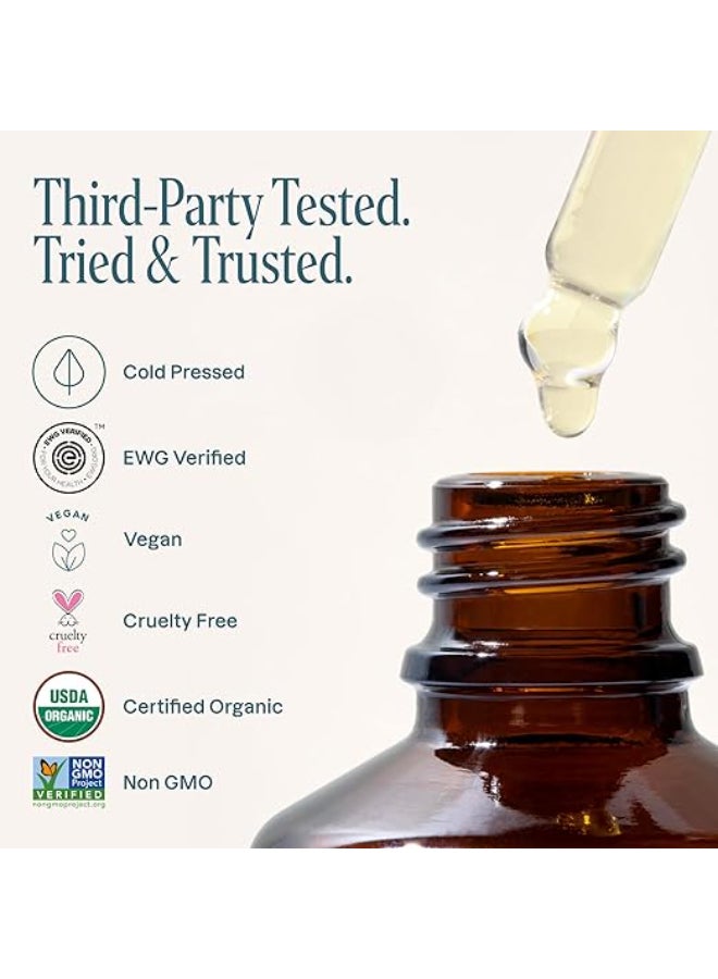 Organic Pumpkin Seed Oil (4 oz), 100% Pure & Cold-Pressed, Moisturizing Skin & Hair Oil - image 4