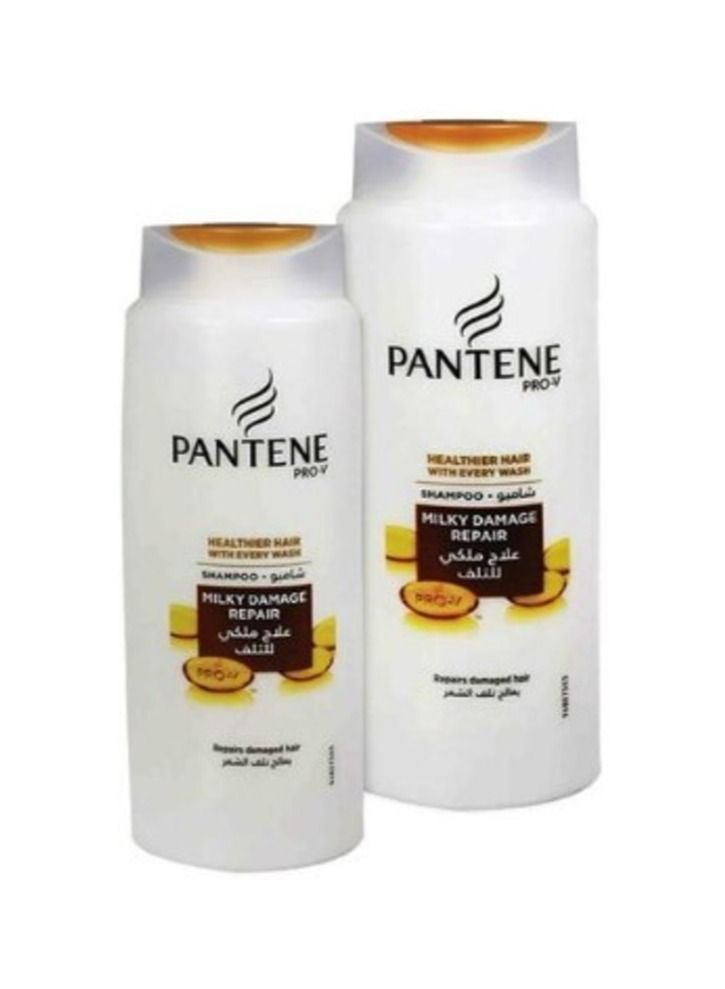 2 pack Pro-V Milky Damage Repair Shampoo 600ml and 200ml