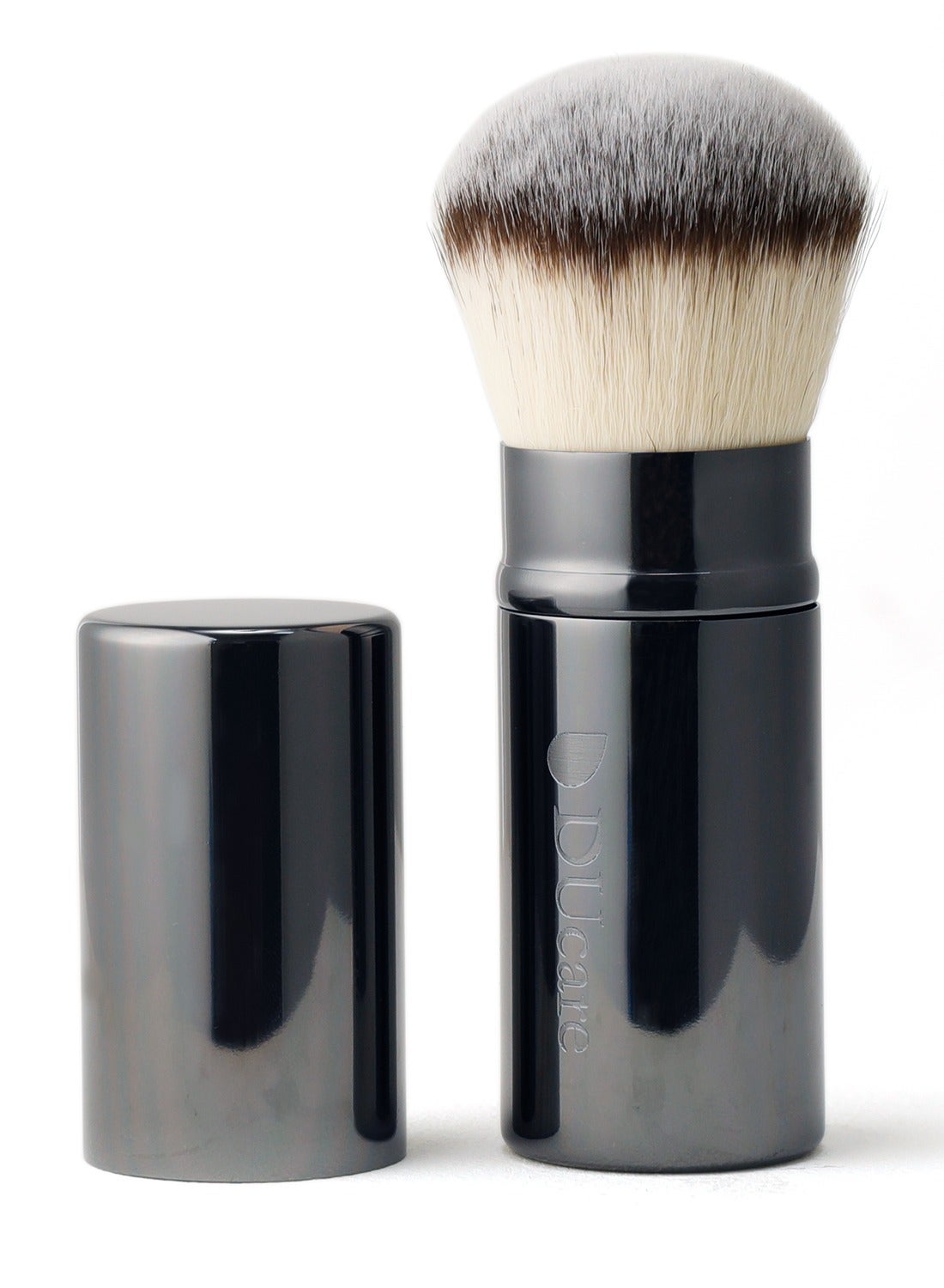Retractable Airbrush Kabuki Brush Blush Brush for All Face Makeup & Foundation for Liquid, Cream and Powder Face Makeup With Aluminum Handle