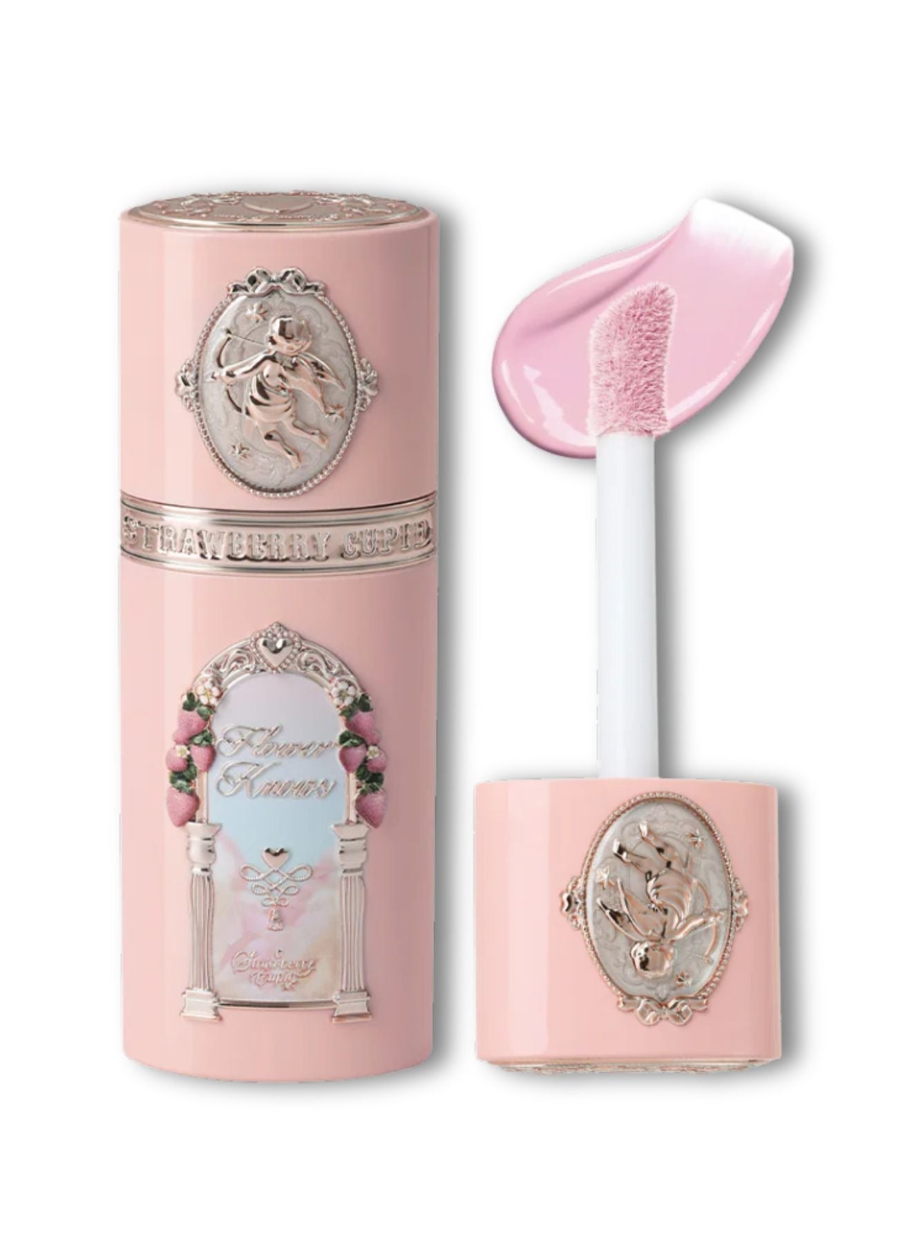 Strawberry Cupid All Day Glow Liquid Blush Second-Skin Milky Texture Hydrating & Long-Lasting （01 Frosty Strawberry）