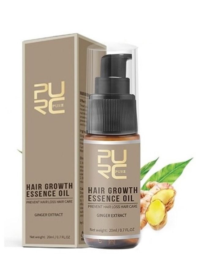 Hair Growth Essence Oil For Hair Fall Hair Regrowth & Scalp Treatment Ginger Essential Oil Supports Healthy Hair Thinning Treatment Hair Growth Oil for Women & Men 20ml