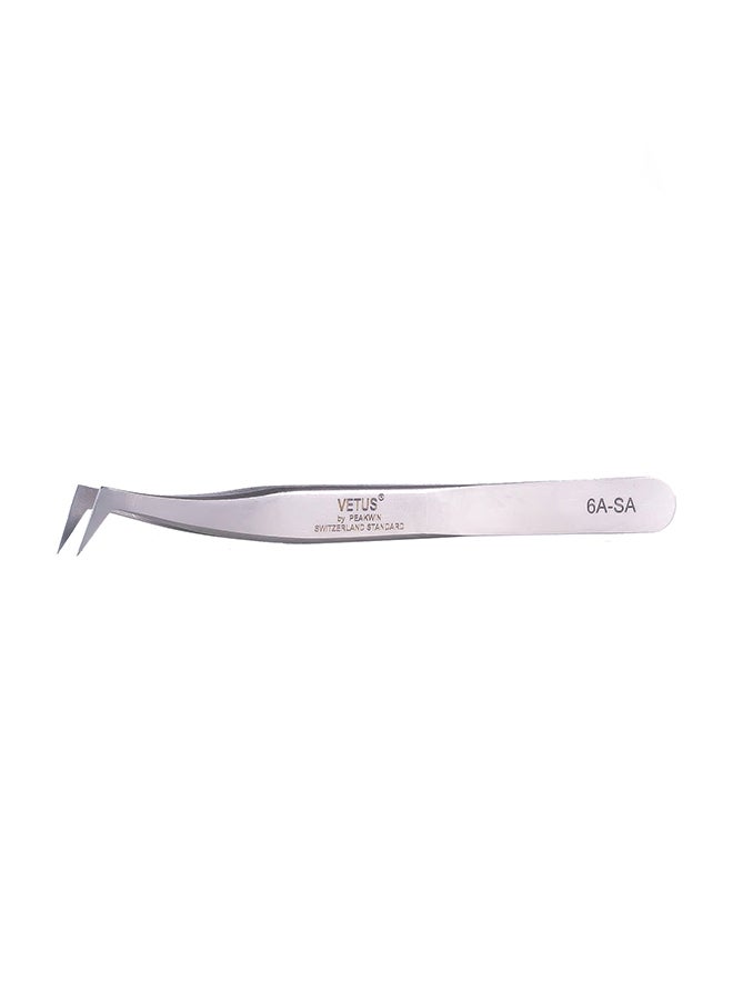 Professional Precision Stainless Steel Stainless Tweezer Sharp Hooked Points 140Mm