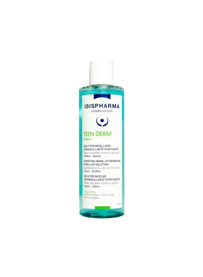 ISIS Pharma Teen Derm Aqua 250ml — Hydrating & Soothing Cleanser for Acne-Prone Skin