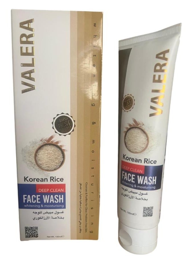 Korean Rice Face Wash For Whitening And Moisturising 100 ml