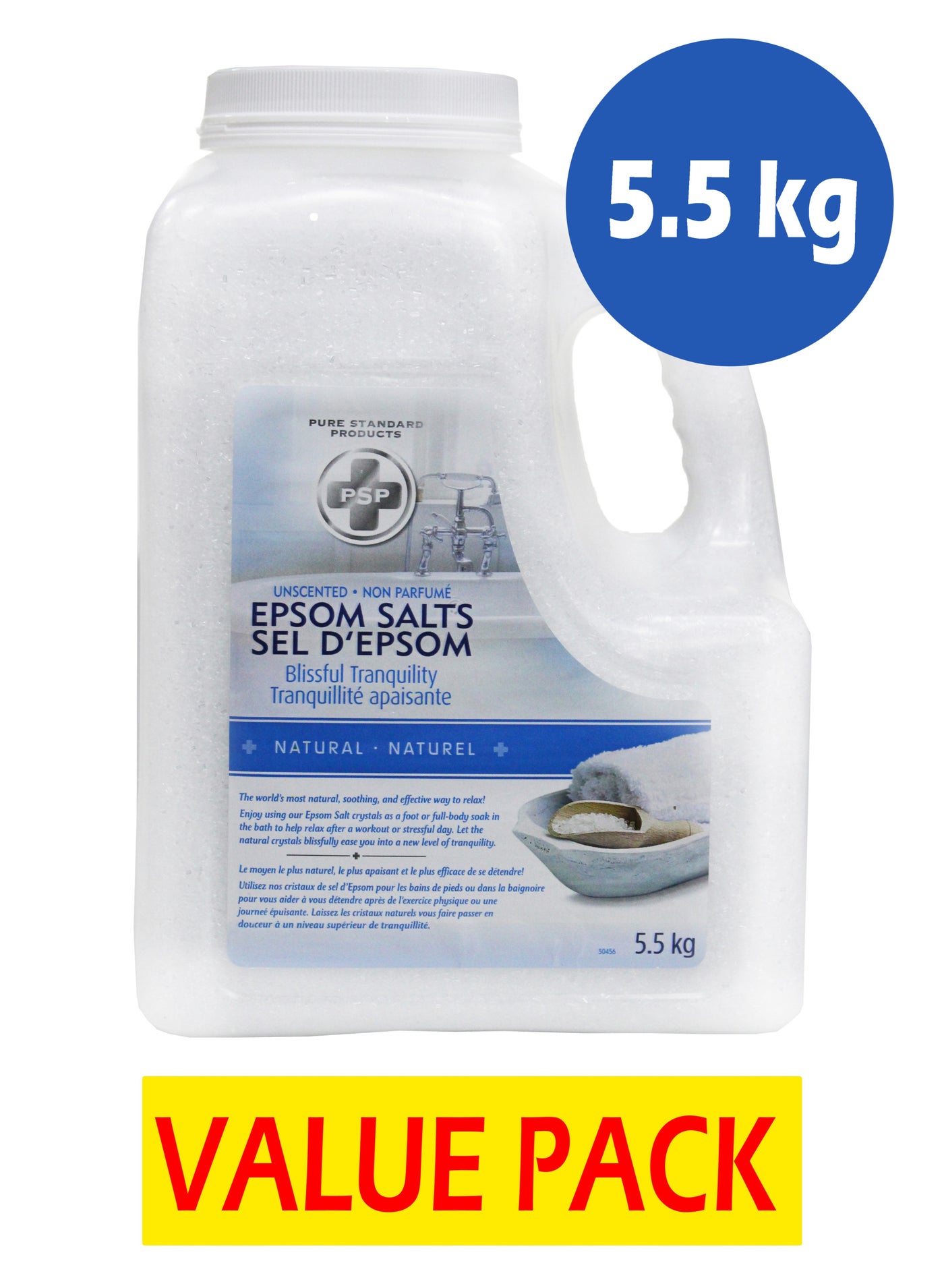 Natural Epsom Salt for Soothing and Effective Relaxation: A Value 5.5kg Product for Ultimate Comfort