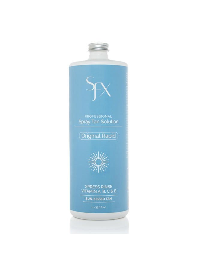 Rapid - All Natural Quick Rinse Spray Tanning Solution (1L/33.8 fl oz, LIGHT SUMMER)