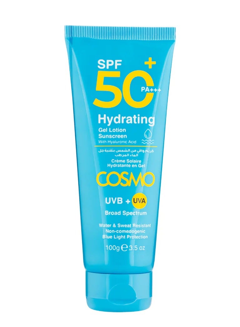 Cosmo Hydrating Sunscreen Gel Lotion  SPF 50+100g Uva/uvb Protection for Men and Women