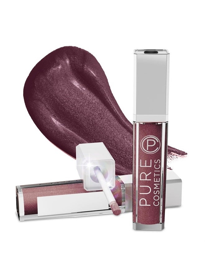 Lip Gloss, Passion - Hydrating & Ultra-Moisturizing Lip Makeup with Jojoba Oil, Sweet Almond Oil & Vitamin E, LED Applicator with Mirror, Cruelty-Free and Talc-Free