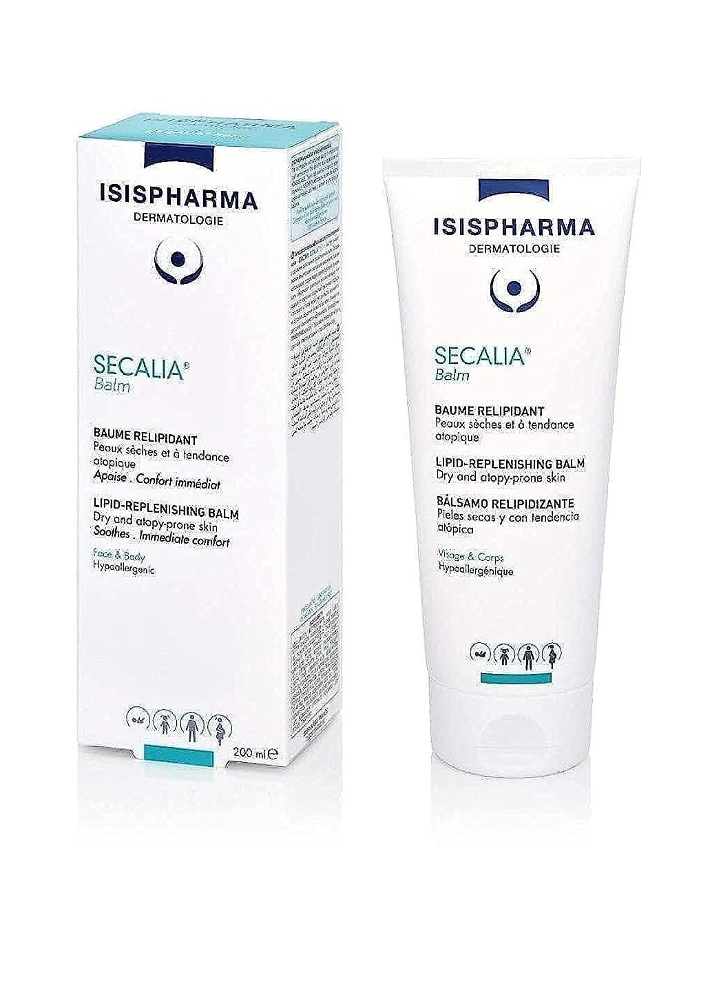 ISIS Pharma Secalia Balm 200ml — Rich Hydrating Balm for Dry and Sensitive Skin
