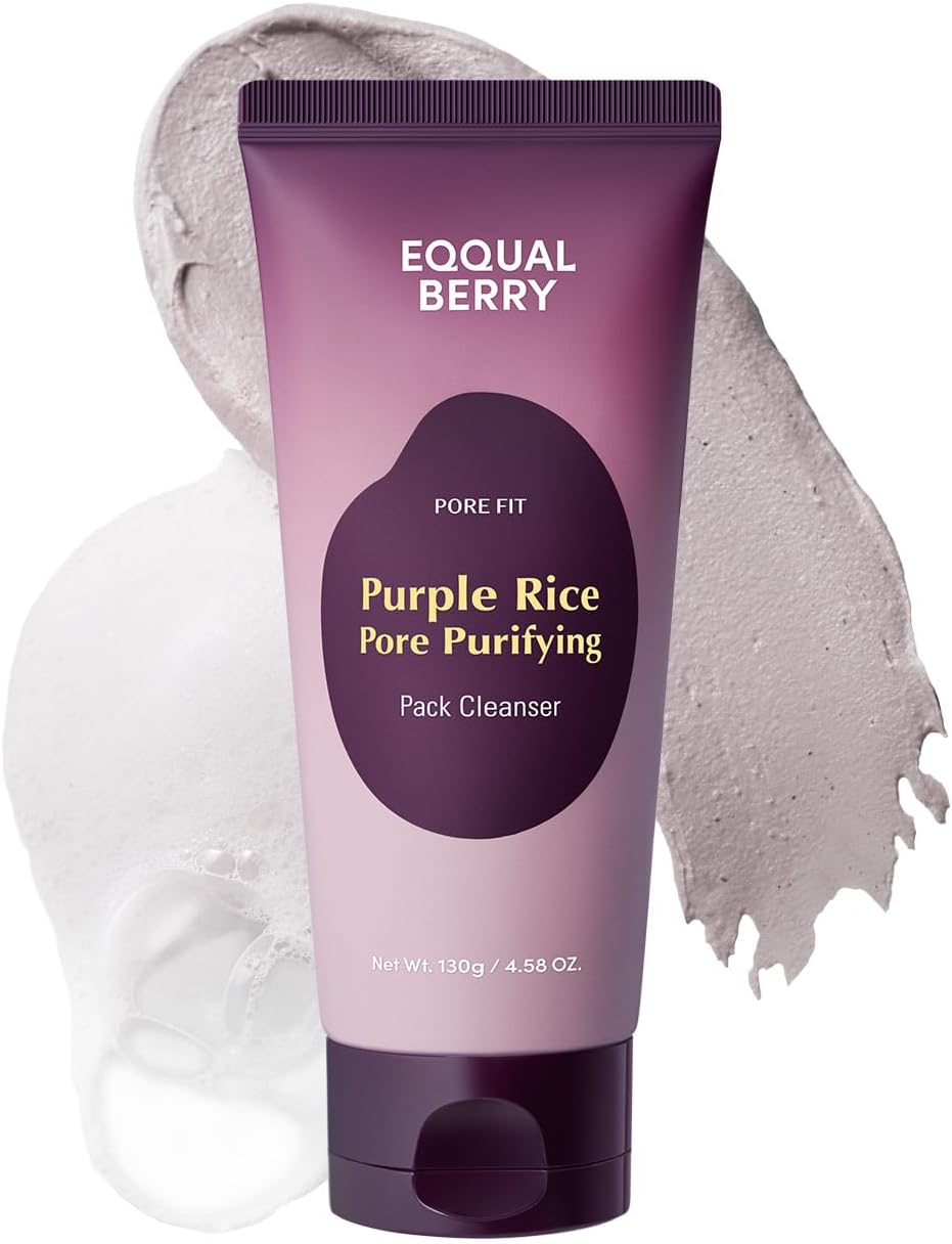 urple Rice Pore Purifying Pack Cleanser 130g | 2-in-1 Face Wash & Clay Mask | Deep Cleansing, Oil Control & Pore Care