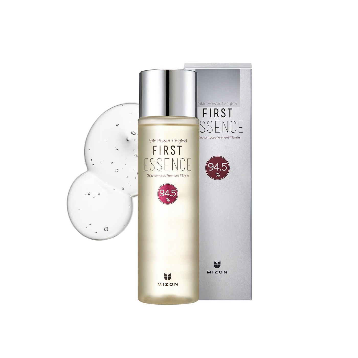 MIZON Skin Power Original First Essence 94.5% Galactomyces Ferment Beans Filtrate Booster Korean Skin Moisturizing Exfoliating Youth Recovery (210ml 7.10 Fl Oz)