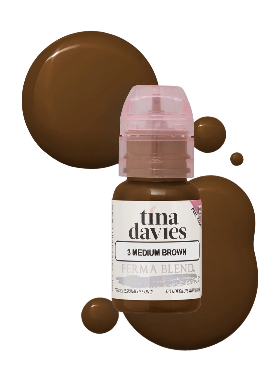 Tina Davies Ink Brow Pigments Medium Brown  Unleash Your Creativity With High-Quality, Bold Pigments For Stunning Brows 15Ml