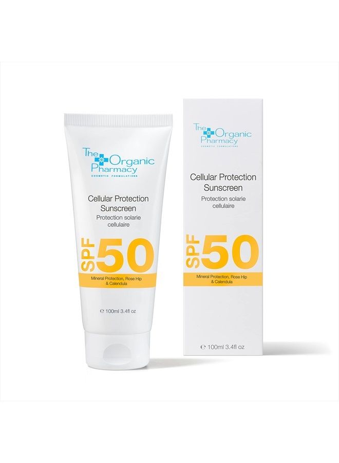 Cellular Protection Sunscreen SPF 50 - Mineral Sunscreen, 3.4 oz 100 ml