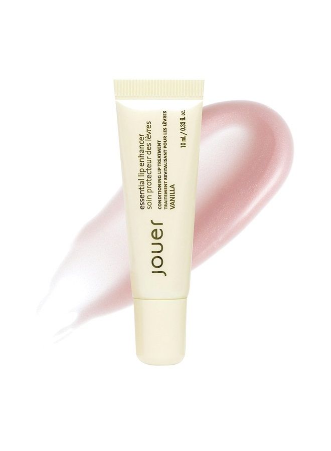 Essential Lip Enhancer - Plumping Lip Gloss - Enhancing Lip Conditioner - Moisturize, Plump, & Nourishing Lip Care - Jojoba Seed Oil and Maxi Lip Formula for Moisturizing and Fullness, Vanilla
