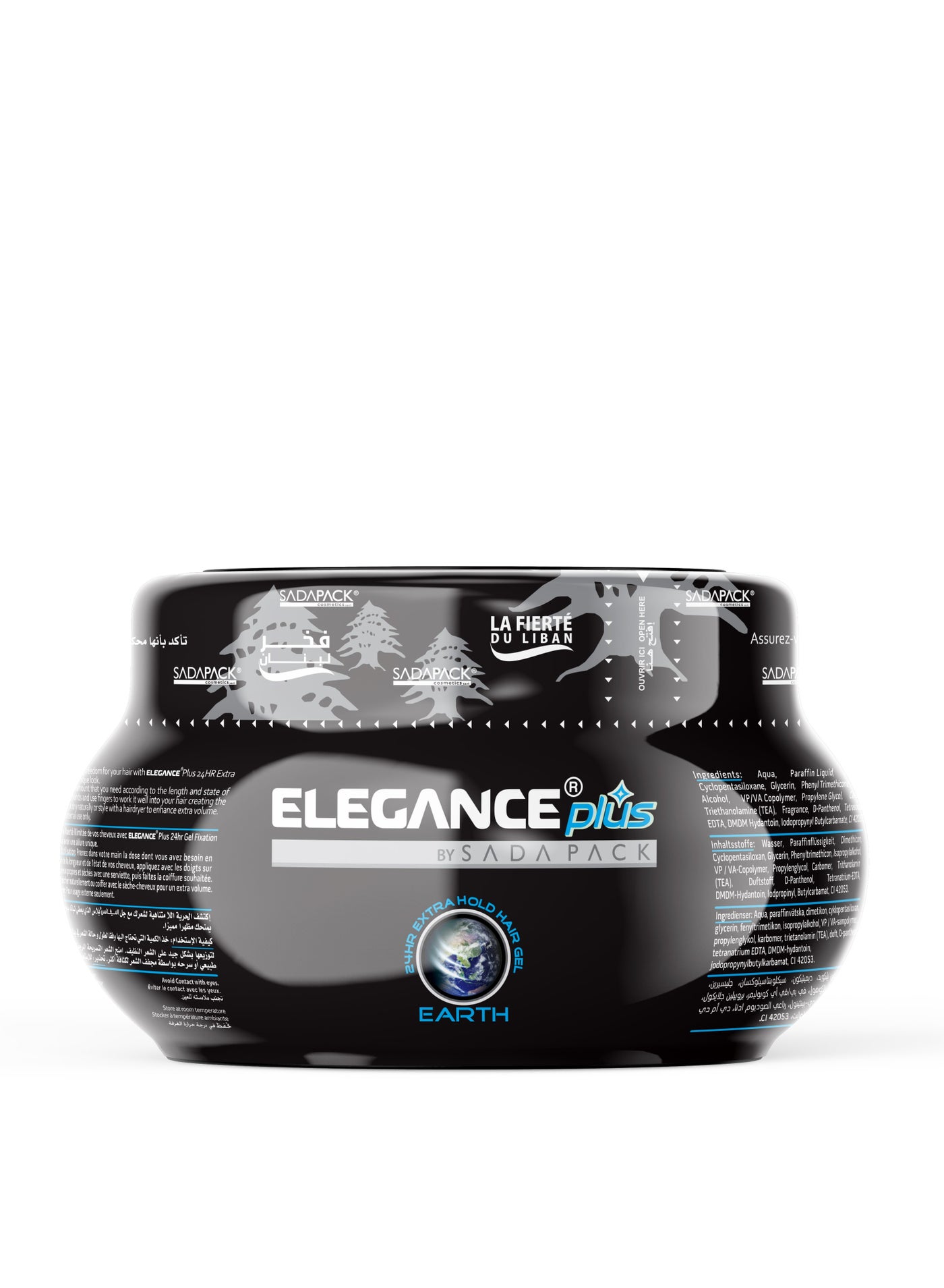 Elegance-Plus Hair Gel - Earth, 1000ml | Firm Hold, Non-Sticky, Easy to Wash, Long-Lasting Shine