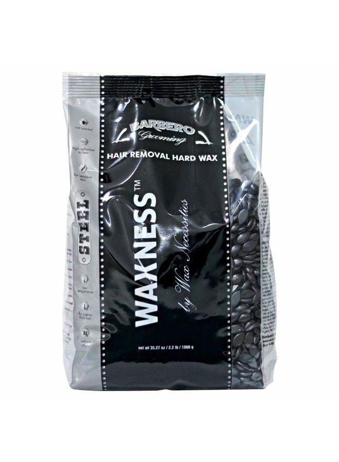 Waxness Barbero Grooming Depilatory Hard Wax Steel for Men 2.2 Pound