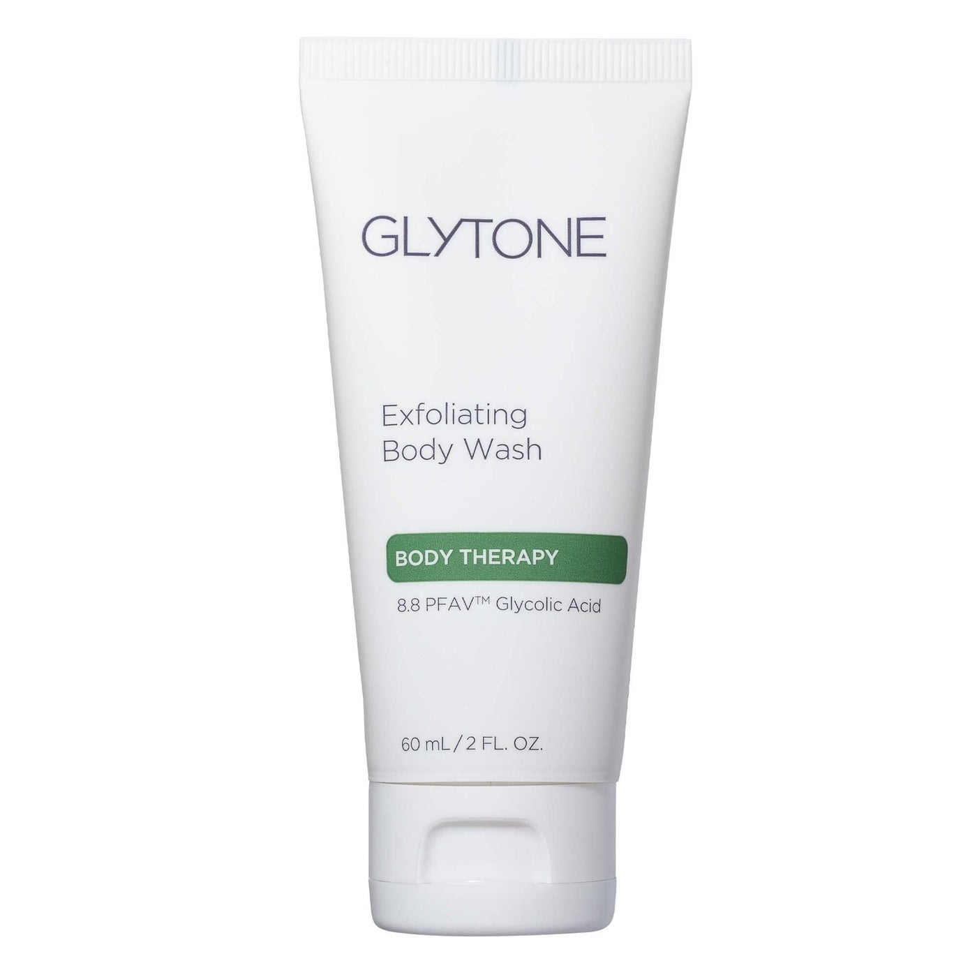 GLYTONE Glycolic Acid Body Wash â€“ Exfoliating & Moisturizing Body Wash for Dry Skin, Reduce Keratosis Pilaris â€“ Fragrance-Free Exfoliator with Glycolic Acid for Rough & Bumpy Skin, 2 Fl Oz