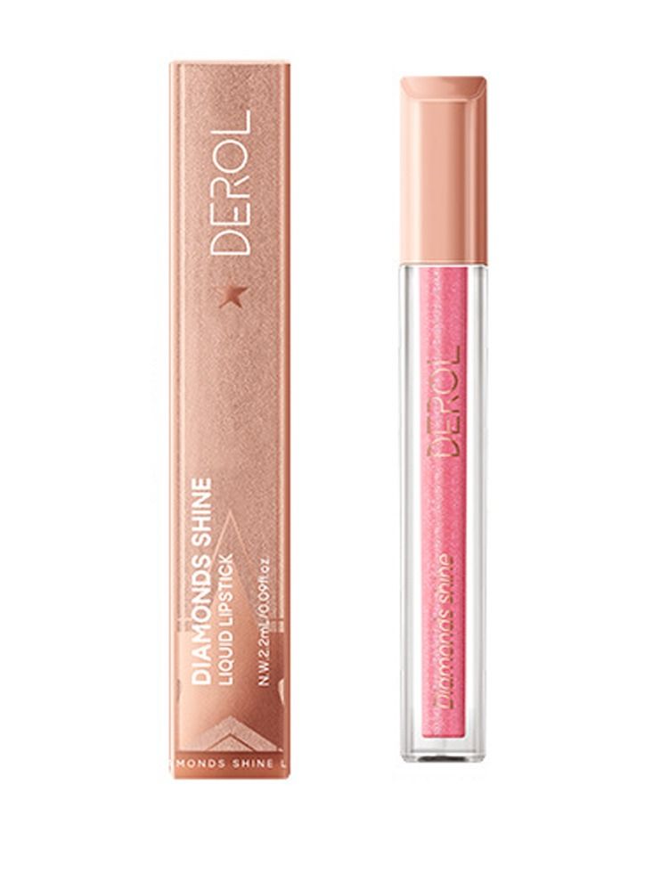 Liquid Lipsticks Diamond High Shine Makeup For Women Velvet Long Lasting Waterproof Highly Pigmented Colour Quick-Drying, Smudge-Proof, Nourishes, Conditions,Ultra Soft Moisturizer