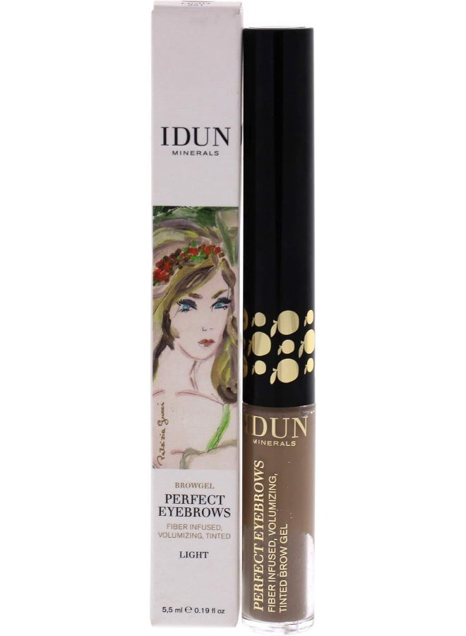 IDUN Minerals Women's Perfect Eyebrows Gel (301 Light, 0.19oz)