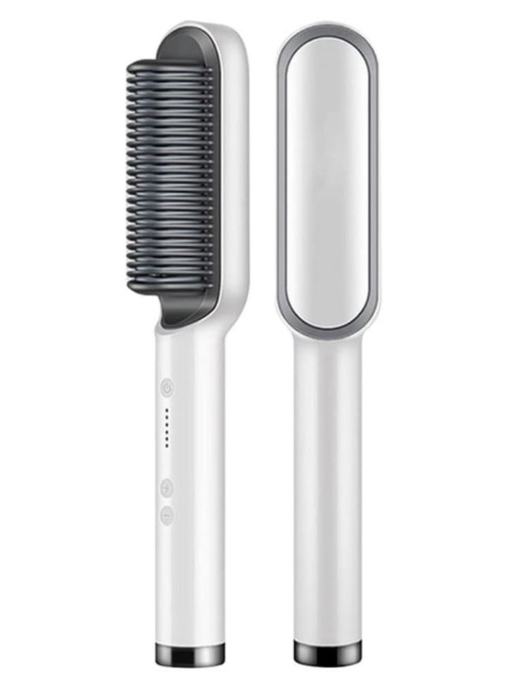 Professional Straight Comb Electric Hair Straightener Brush Heated Comb Straightening Combs Men Beard Hair Straight & Curl Styling Tool