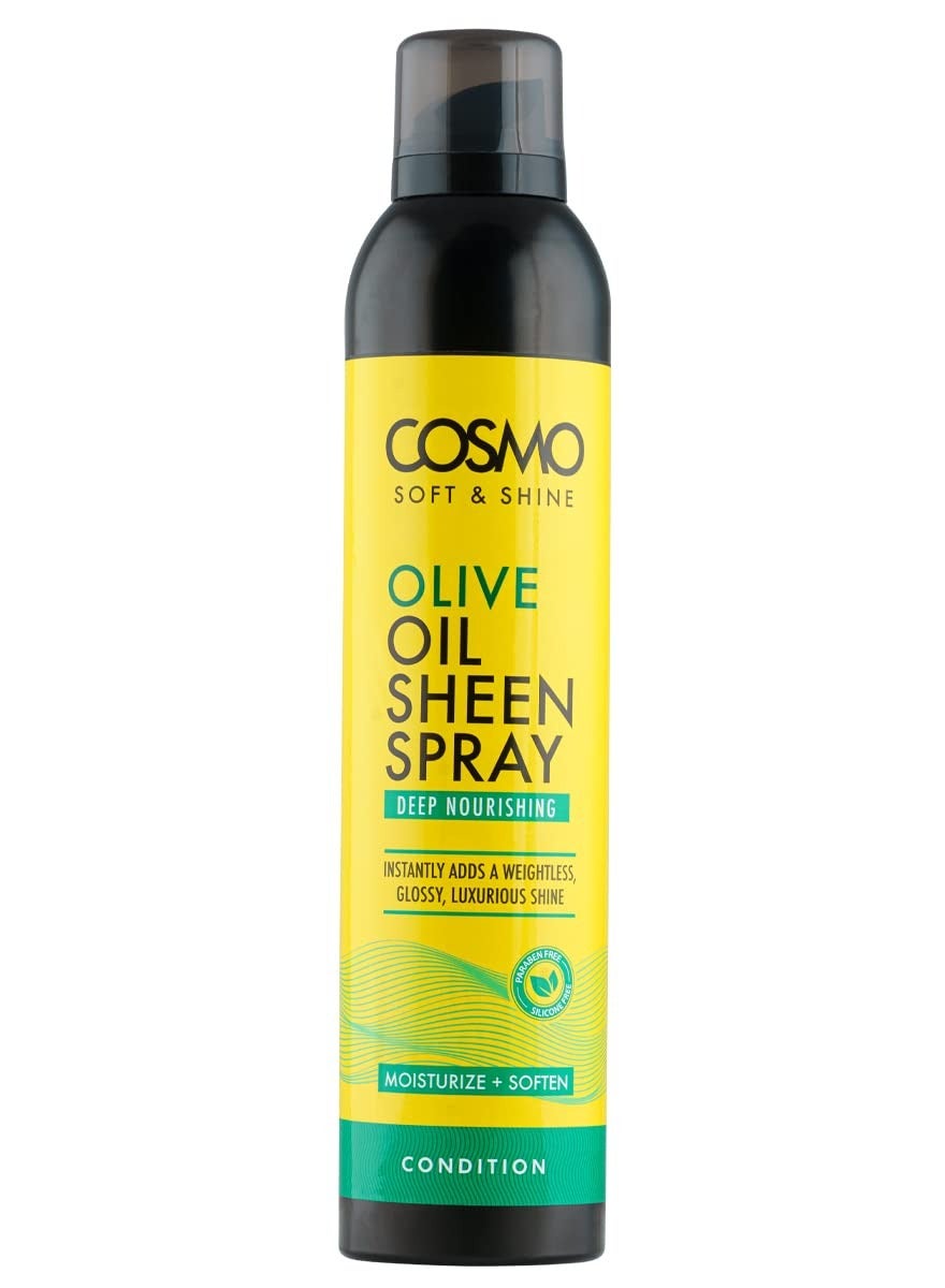 Soft & Shine Olive Oil Sheen Spray 300ml | Deep Nourishing | Moisturize and Softens | Instantly Adds Glossy, Luxurious Shine | Paraben Free | Silicone Free