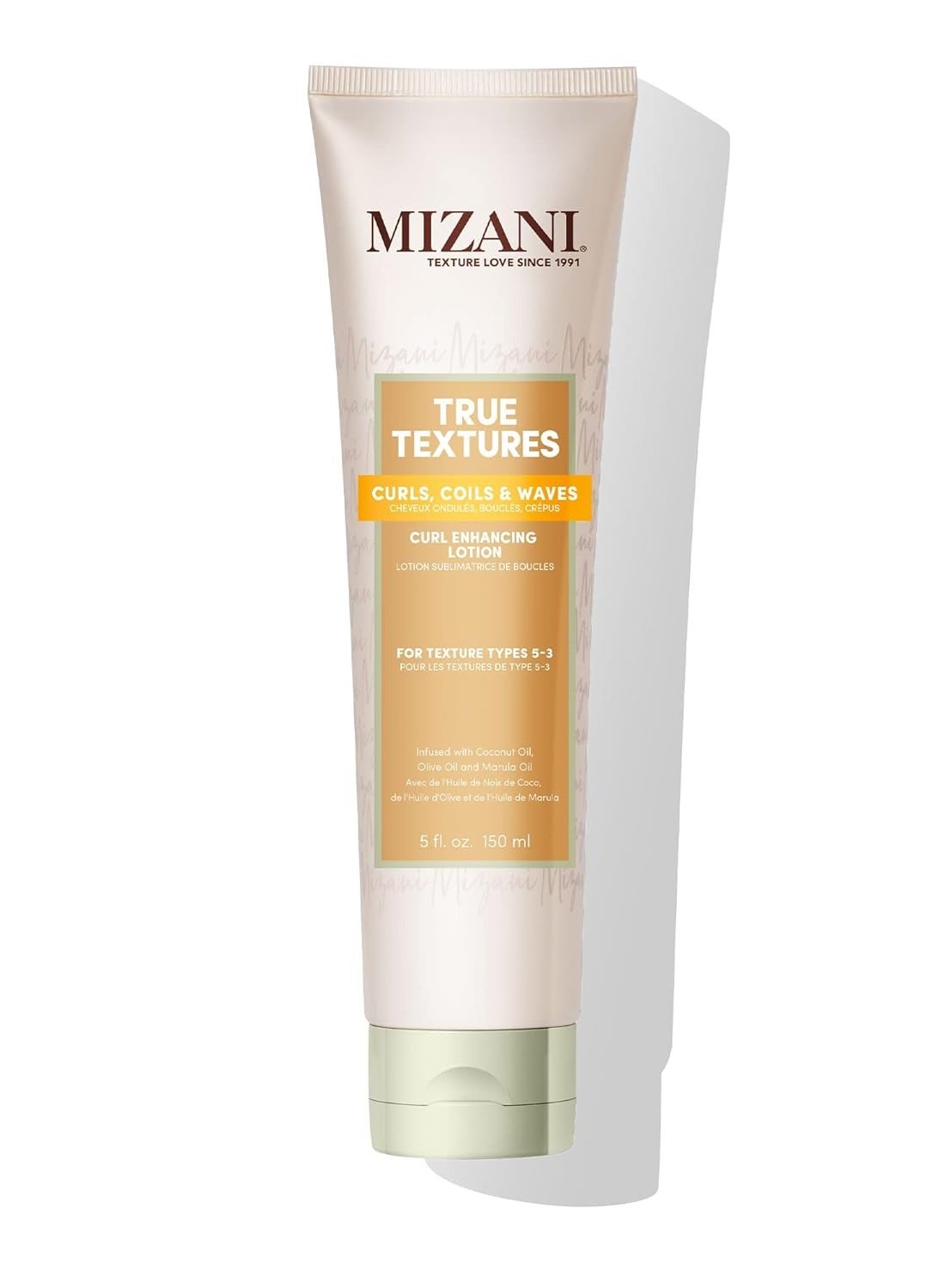 Mizani True Textures Curl Defining Lotion | Moisturizes and Smooths Hair for Soft and Crunch Free Curls | Curl Enhancing Lotion | Formulated with Coconut Oil | For Texture Types 5-3 | 5 fl oz