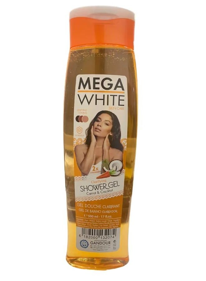 Clarifying Shower Gel White Carrot & Coconut Rapid Action 500 ml