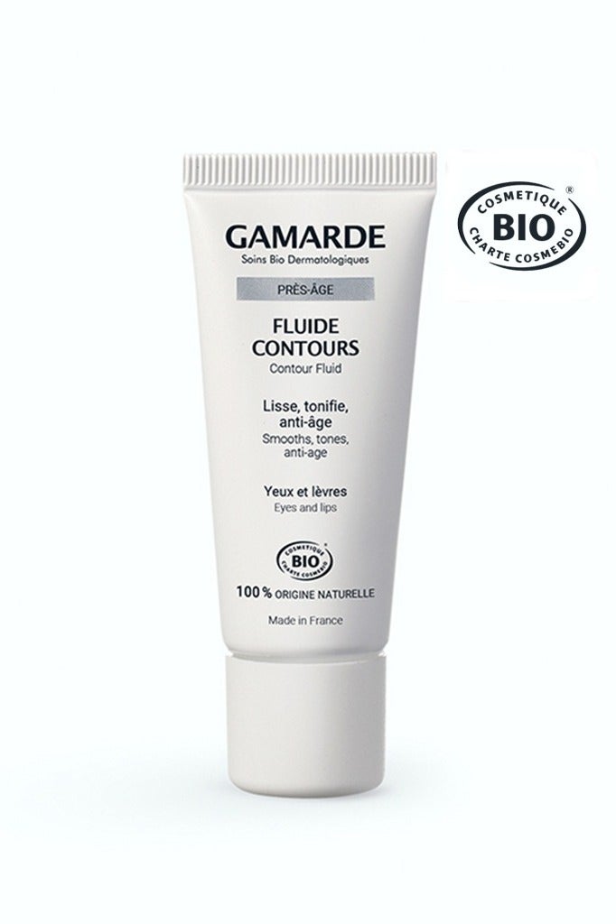 Contours Fluid 20ml – Certified Organic Pre-Aging Eye & Lip Contour Treatment with Hazelnut Oil, Wheat Germ Oil & Ylang Ylang – Nourishes, Tones, Smooths Wrinkles & Reduces Signs of Fatigue – Vegan