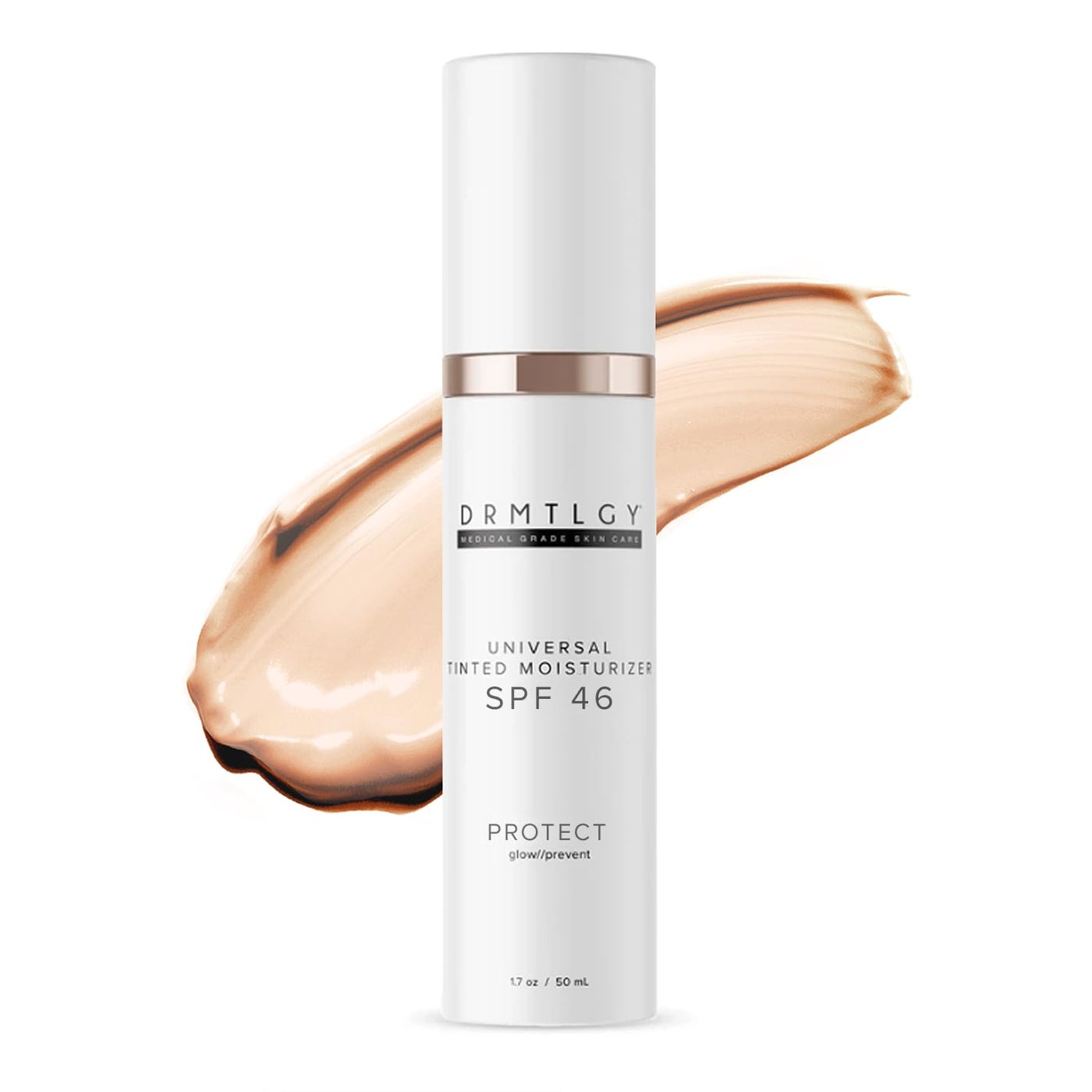 DRMTLGY Anti-Aging Tinted Moisturizer SPF 46 â€“ Sheer Face Sunscreen & Lightweight Makeup with Broad Spectrum UV Protection â€“ Hydrating Skin Care & Face Moisturizer â€“ 1.7 oz