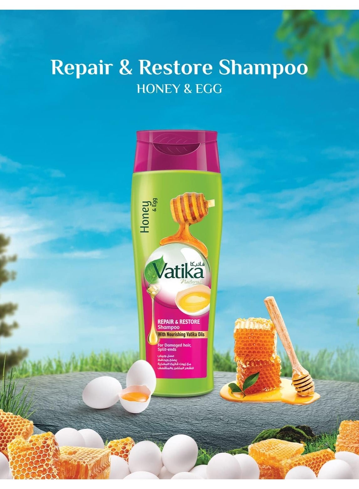 Naturals Repair And Restore Shampoo - Enriched With Egg And Honey 200 ML