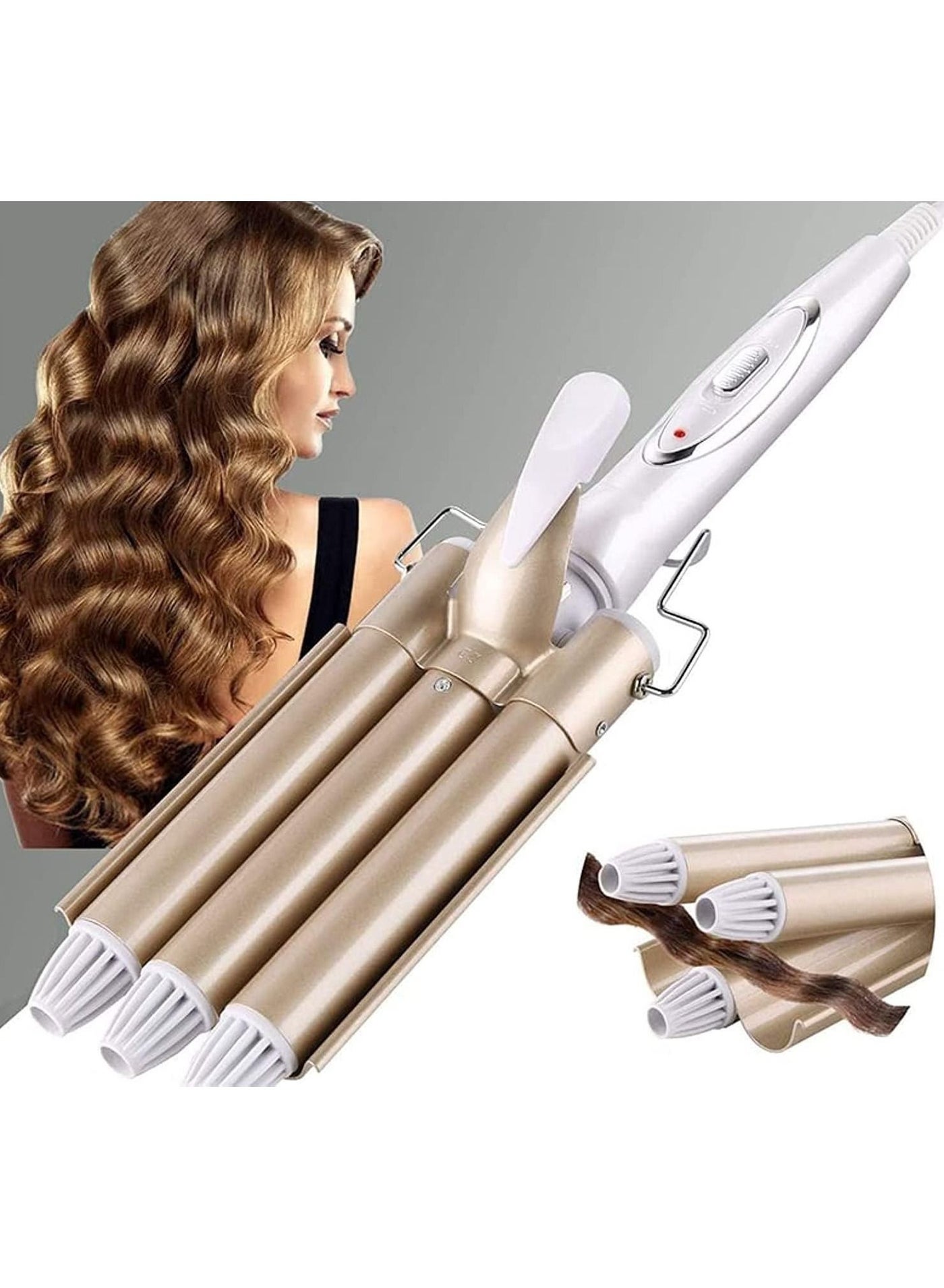 Professional Hair Tools Curling Iron Ceramic Triple Barrel Hair Styler Hair Waver Styling Tools Hair Curlers Electric Curling