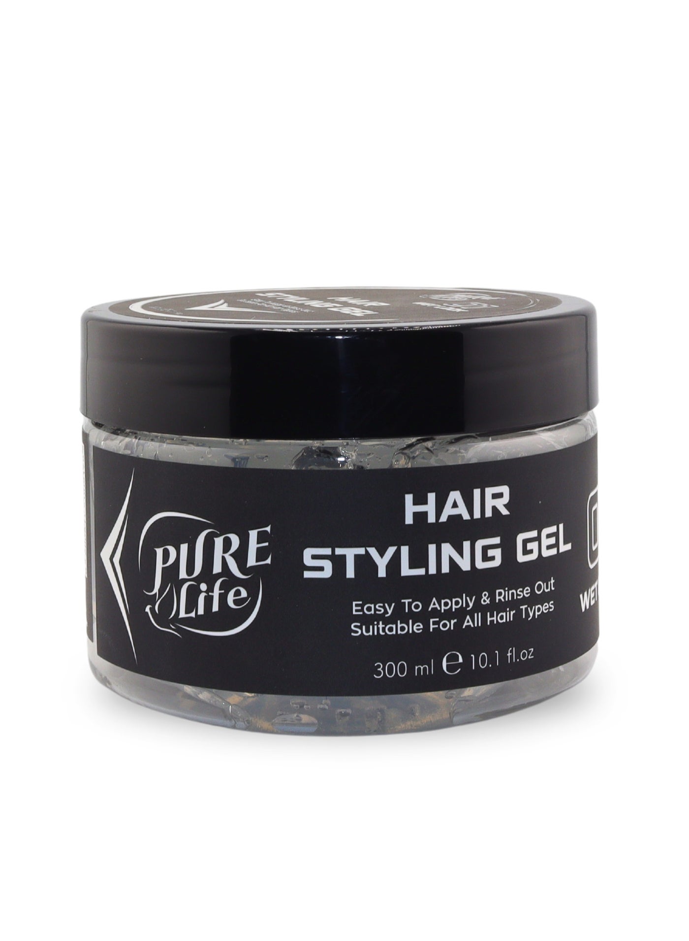 Pure Life Hair Styling Gel 01 - Wet Look, Flexible Hold & Deep Hydration for All Hair Types