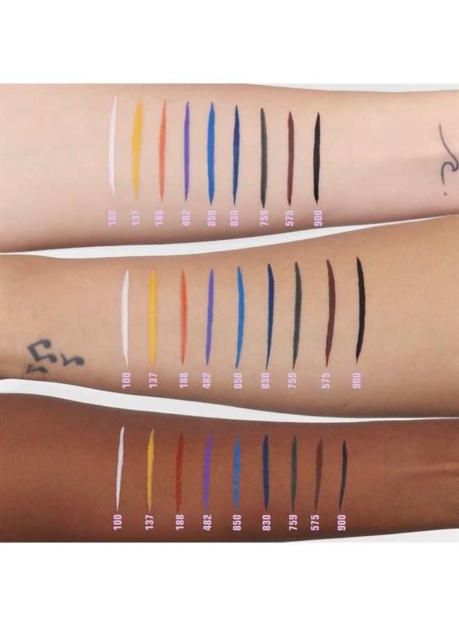The Color Pen Eyeliner 850 - Ultra Fine Tip 14H Blue Longwear Liquid Liner - Vibrant Colors, Matte, Smudgeproof, Flake Proof Eye Makeup - Cruelty Free, Paraben Free, Vegan Cosmetics - Blue