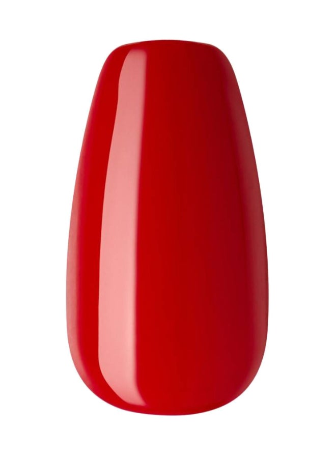 Kiss Impress Color Nails Medium Coffin- Reddy or Not IMC510C - image 3