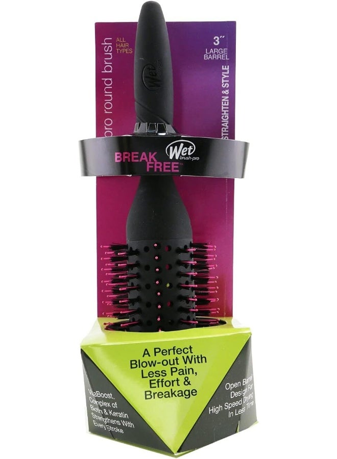 Pro Fast Dry Round Brush - Circle for Unisex 3 Inch Hair Brush