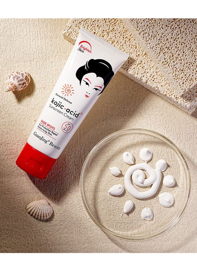 Spf 50 Sun Screen Cream Solar Moisturizing Whitening Sunscreen Cream for Dark Skin 80g