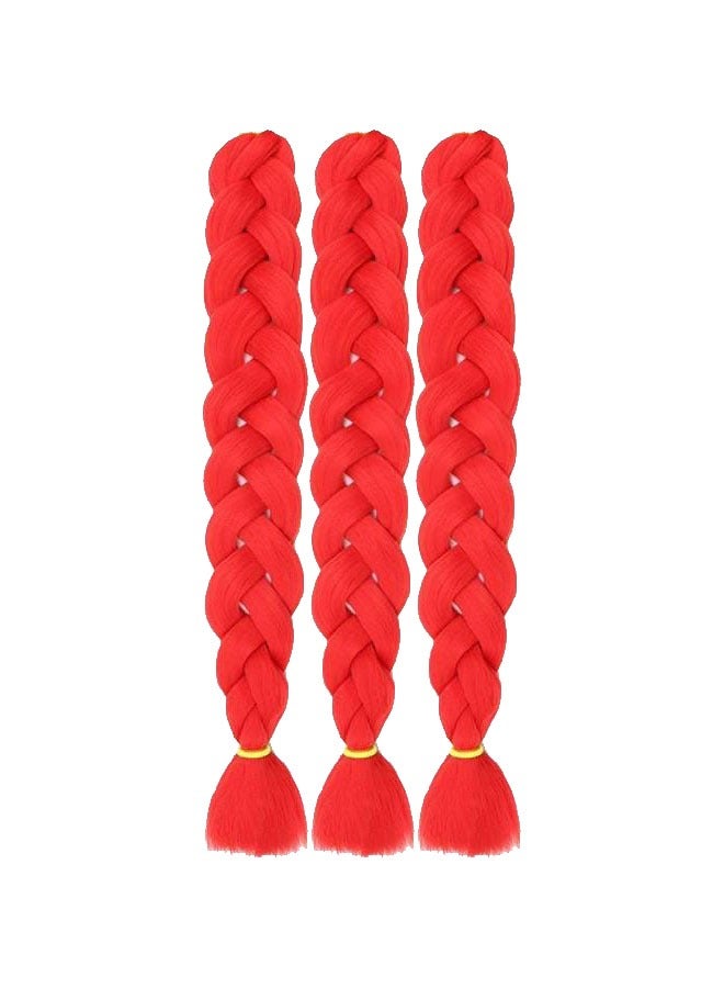 Hair Extension (3 pcs, Red) AFRICA braids