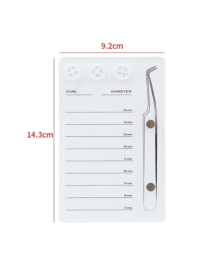 Eyelash Extensions Pallet Kit Tweezers Glue Holder Acrylic Lash Extension EEDB