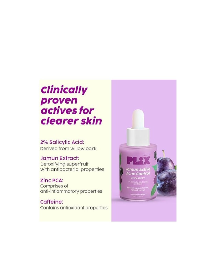 Jamun Face Wash and Active Acne Serum Combo(100ML + 30ML) For Active Acne & Oil Control, For Breakouts Oily & Acne Prone Skin Women & Men - image 5