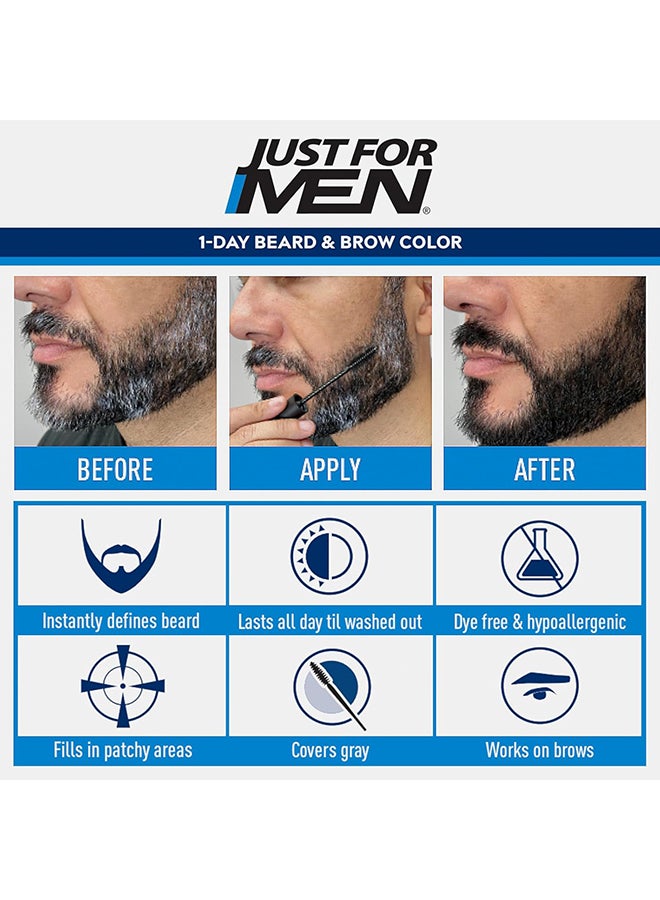 1-Day Beard and Brow Color Darkest Brown-Black 9Ml - image 2